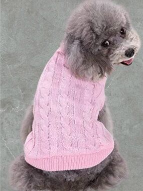 $8 Add-on | Cotton Blend Knit Small Pet Sweater